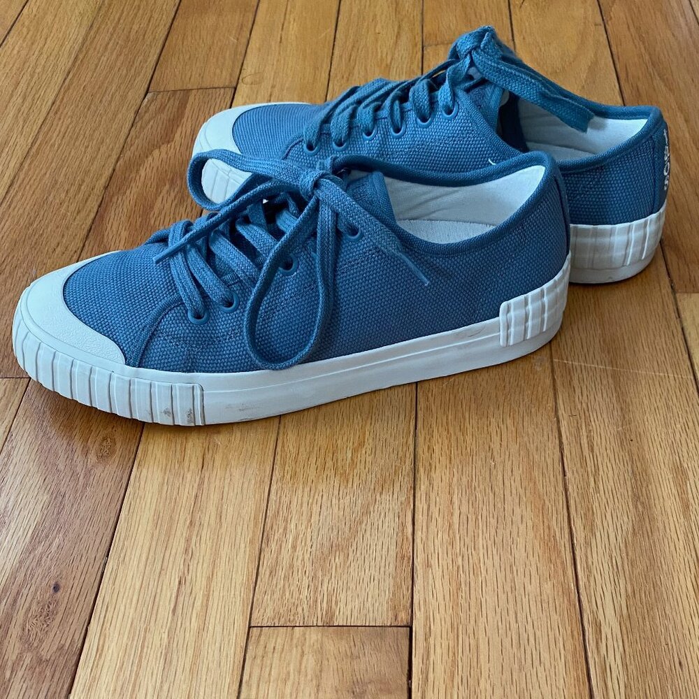 One Vision Taos Dusty Blue Sneakers 7.5  Arch Support Comfort Removable Soul